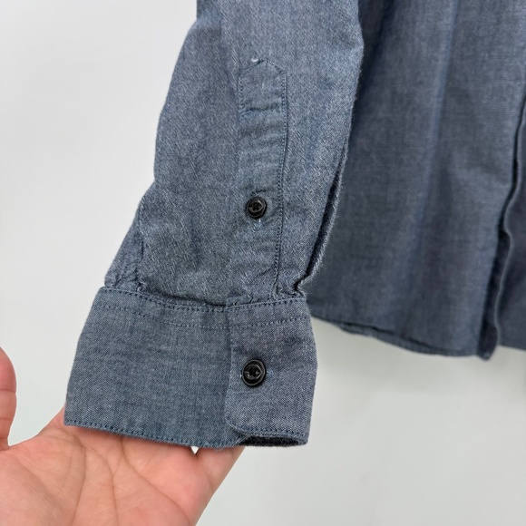 Volcom Shirt Men Large Blue Button Up Long Sleeve Classic Fit Casual Skater - Picture 2 of 12